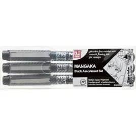 cienkopisy-mangaka-kuretake-3-sztuki-czarne-zestaw-precyzyjne-grubosci