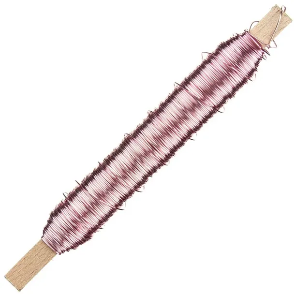 Drut florystyczny do kwiatów stroików 0,5mm Pudrowy róż Rose 100g