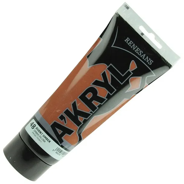 Farba akrylowa a'kryl Renesans 200ml umbra palona malarska artystyczna