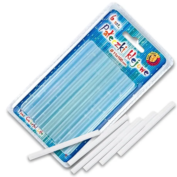 KLEJ DO PISTOLETU NA GORĄCO 11mm wkłady klejowe 6 sztuk