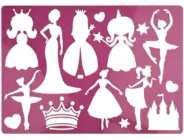 szablon-koh-i-noor-ksiezniczka-scrapbooking-kontur-wzory-do-rysowania