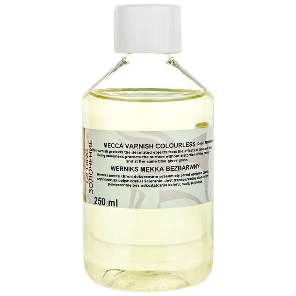 Werniks mekka bezbarwny 250ml Renesans do pozłotnictwa Medium do płatków