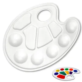 paleta-malarska-owalna-loveart-17-x-23-cm-biala-paletka-do-mieszania-farb