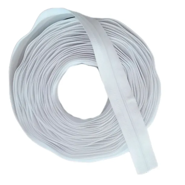 Taśma suwakowa BIAŁA 3mm zamek 10m + 32 suwaki