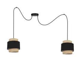 lampa-wiszaca-sufitowa-pajak-boho-len-i-czern-2-zarowki