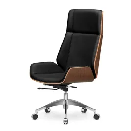 fotel-biurowy-timo-high-czarna-skora-ciemny-orzech-podstawa-chromowana