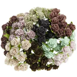 kwiaty-papierowe-roze-mix-vintage-25mm-100szt