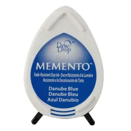 tusz-wodny-memento-drop-danube-blue-niebieski