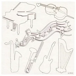 tekturka-scrapki-zestaw-instrumenty-nuty