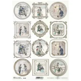 papier-ryzowy-decoupage-a4-vintage-ramki-zima