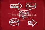 tekturka-scrapki-strzalki-slowka-handscript-font-stan-nowy