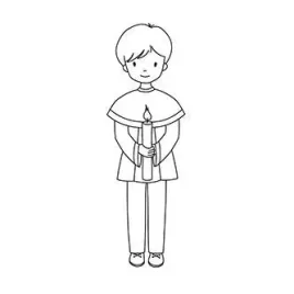 stempel-polimerowy-chlopiec-ze-swieca-komunia