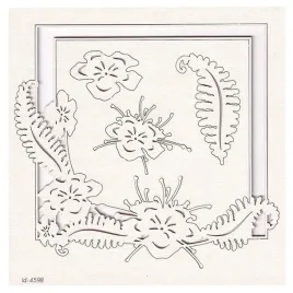 tekturka-scrapki-kwiat-paproci-kwadratowa-ramka
