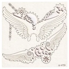 tekturka-scrapki-steampunk-male-skrzydla-lancuchy