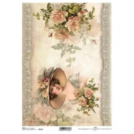 papier-ryzowy-decoupage-a4-portret-kobieta-retro