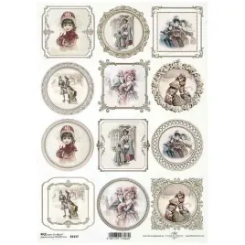 papier-ryzowy-a4-do-decoupage-r2117-vintage-ramki