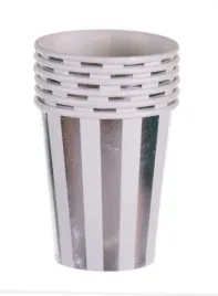 kubeczki-srebrne-paski-urodziny-impreza-220-ml
