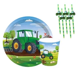 zestaw-urodzinowe-traktor-talerzyki-kubki-slomki-18szt-impreza-party-eco
