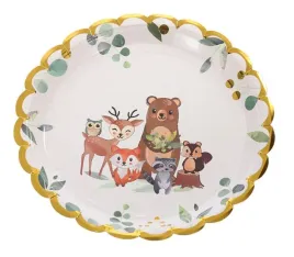 talerzyki-papierowe-jednorazowe-23cm-6szt-impreza-party-lesne-zwierzeta