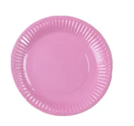 talerzyki-papierowe-rozowe-18cm-urodziny-roz