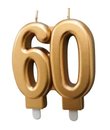 swieczki-zlota-cyfra-60-liczba-szescdziesiat-szescdziesiatka-urodziny-party