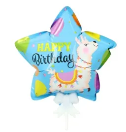 balon-samopompujacy-lama-happy-patyk-gwiazda
