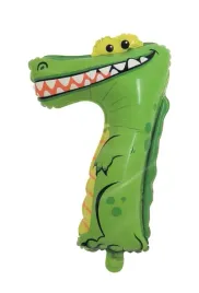 balon-foliowy-cyfra-7-krokodyl-40-cm-zwierzatka