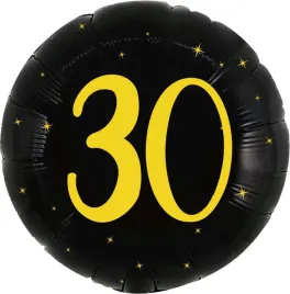 balon-foliowy-okragly-czarne-kolo-urodziny-30-trzydziestka-hel-45-cm