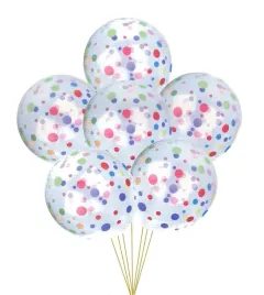 zestaw-balony-transparentnych-kolorowe-kropki-6szt