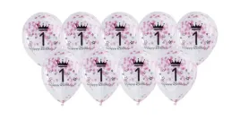 balony-transparentne-1-urodziny-roczek-konfetti-rozowe-10-szt