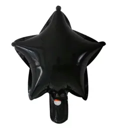 balon-foliowy-gwiazda-czarne-gwiazdka-hel-25cm