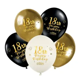 balony-lateksowe-zloty-czarny-18-urodziny-5-sztuk-impreza-party-urodziny