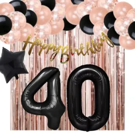 zestaw-balonow-40-urodziny-rosegold-czern-konfetti-impreza-party