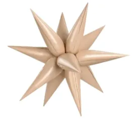 balon-foliowy-gwiazda-kolor-bezowy-3d-impreza-balony-party-66cm