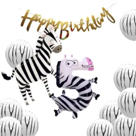 zestaw-balonow-5-urodziny-13szt-zebra-dziecko-impreza-party-urodziny