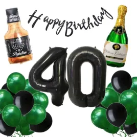 zestaw-balonow-urodzinowych-40-czterdziestka-25szt-zielony-impreza-party