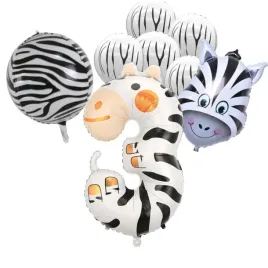 zestaw-balonow-3-urodziny-zebra-8szt-impreza-dziecko-urodziny