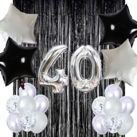 40-urodziny-zestaw-balonow-37szt-srebro-czern-impreza-konfetti-party