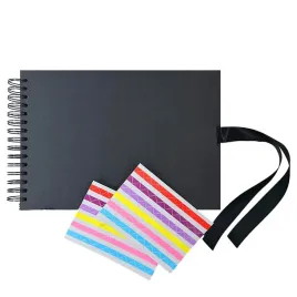 album-do-zdobienia-scrapbooking-baza-albumowa-na-zdjecia-a4-czarna-40-kart