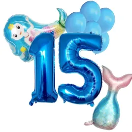 zestaw-balonow-15-urodziny-syrena-9szt-dowolna-liczba-impreza-party-urodzin