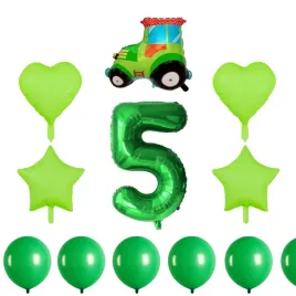 zielony-zestaw-dekoracji-urodzinowych-z-traktorem-i-cyfra-5-17-sztuk