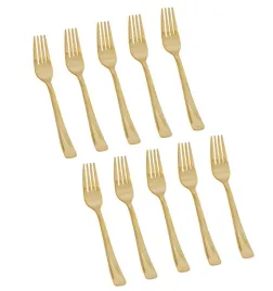 widelce-sztucce-jednorazowe-plastikowe-zlote