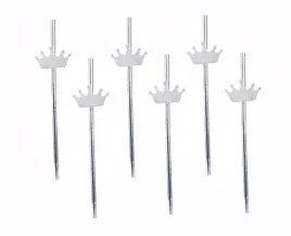 slomki-rurki-papierowe-srebrne-z-korona-eko-6-szt
