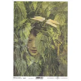 papier-ryzowy-do-decoupage-twarz-kobiety-rosliny
