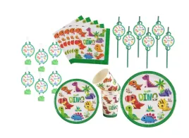 zestaw-dino-dinozaury-kubki-talerze-18-23cm-serwetki-gwizdki-slomki-42ele