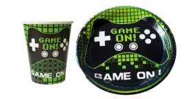zestaw-game-on-kubki-talerze-18cm-12szt-zielony-pad-konsola