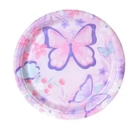 talerzyki-jednorazowe-rozowe-motyle-18-cm-6szt-impreza-party-dziecko-motyl