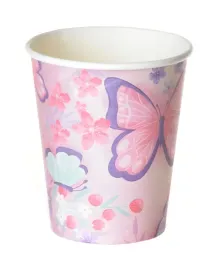 kubeczki-papierowe-rozowe-motyle-220ml-6szt-dziecko-party-impreza-motylki