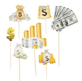 zestaw-toppery-na-tort-babeczki-7szt-dolary-banknoty-zloto-urodziny