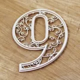 tekturka-monogram-cyfra-9-7cm-stan-nowy